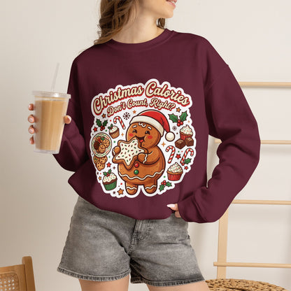 Christmas Calories Don't Count, Right? Crewneck Sweatshirt