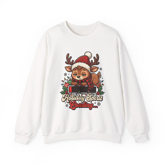 Holiday Spirit Loading Christmas Crewneck Sweatshirt