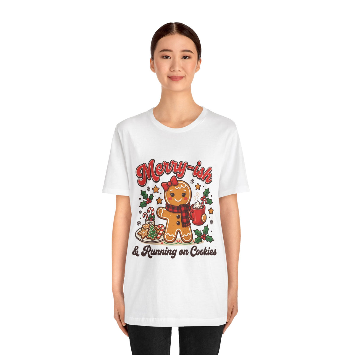 Merry-ish & Running on Cookies Christmas T-Shirt