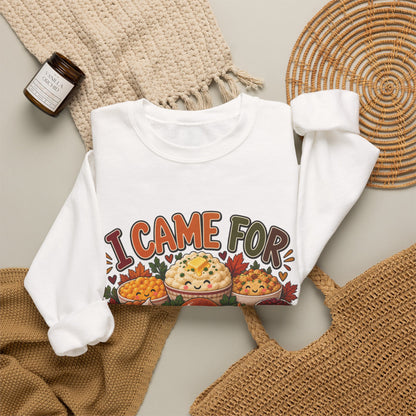 I Came for the Sides Thanksgiving Crewneck Sweatshirt
