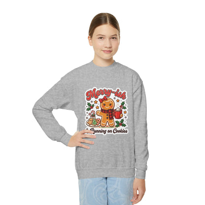 Merry-ish & Running on Cookies Kids Christmas Sweatshirt