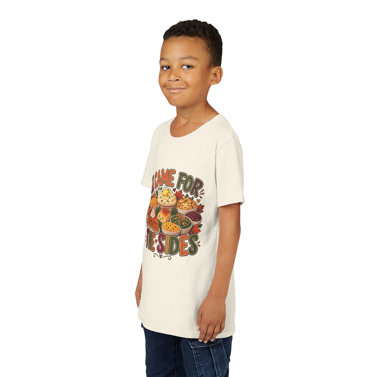 I Came for the Sides Kids Thanksgiving T-Shirt