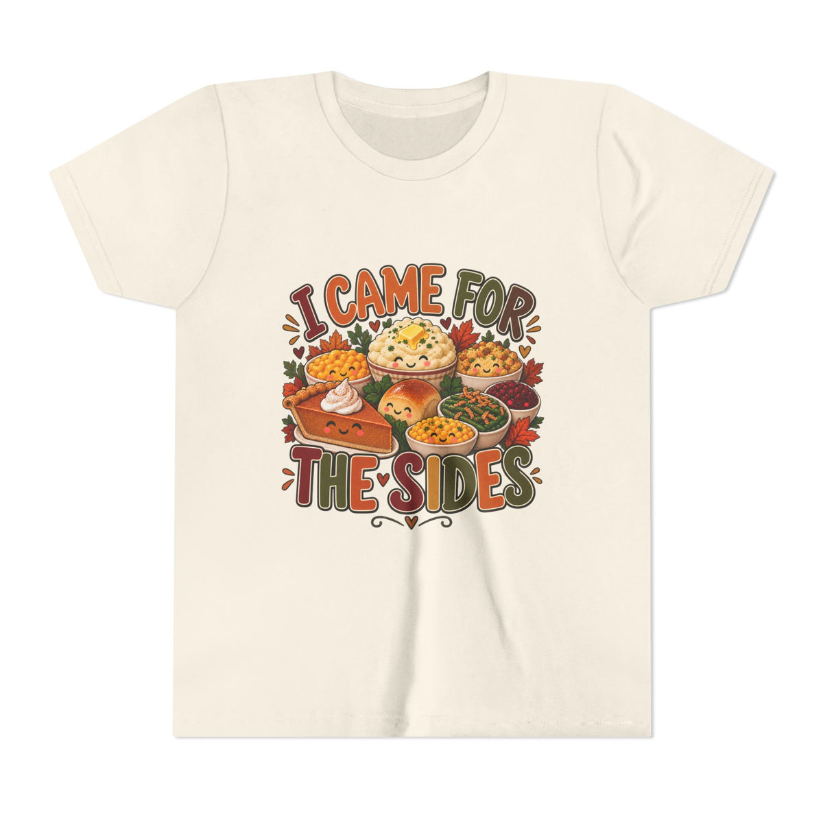 I Came for the Sides Kids Thanksgiving T-Shirt