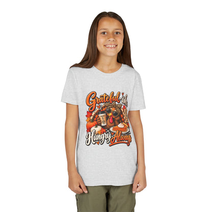Grateful-ish, Hungry Always Kids Thanksgiving T-Shirt