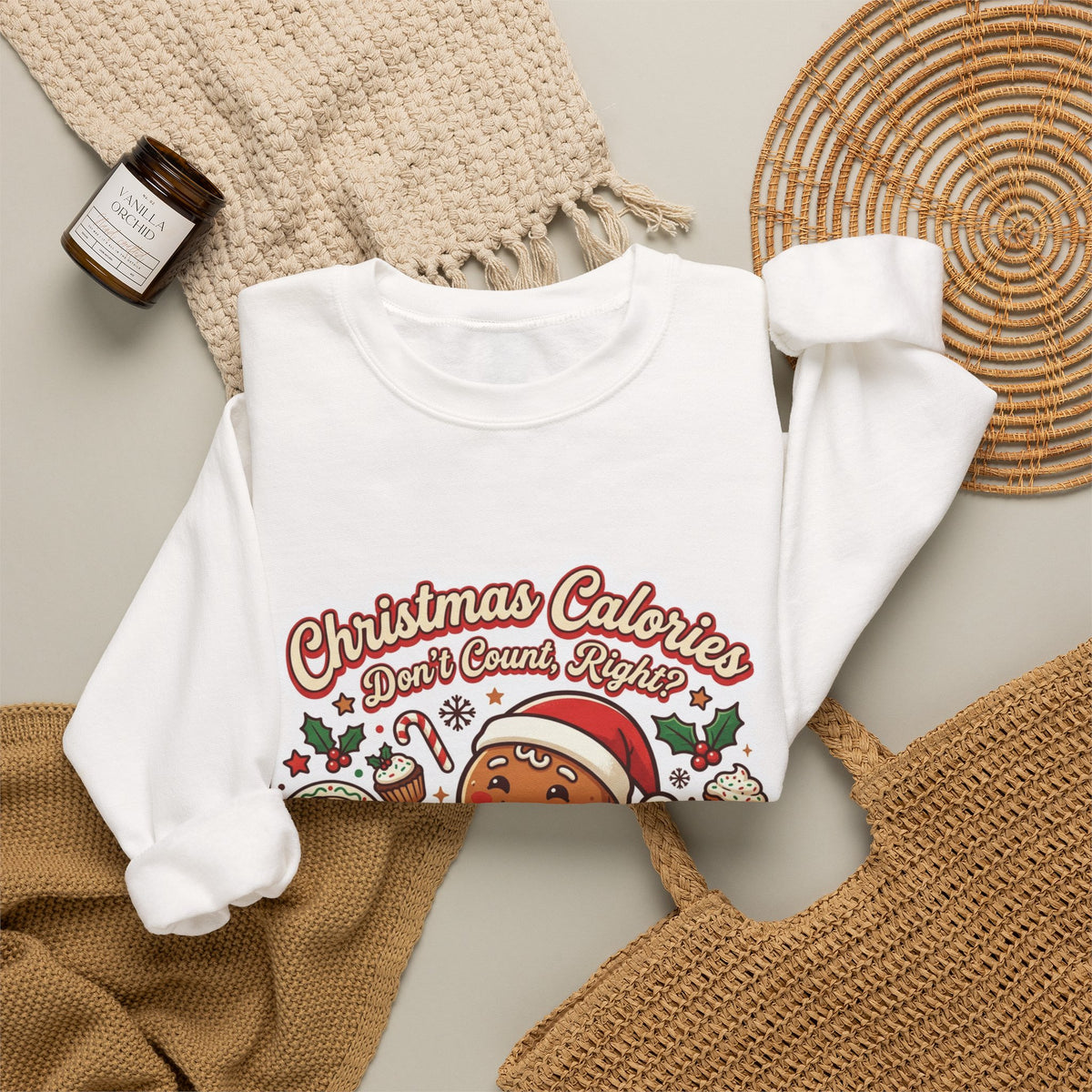 Christmas Calories Don't Count, Right? Crewneck Sweatshirt