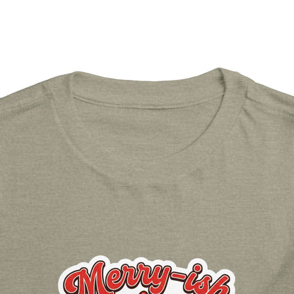 Merry-ish & Running on Cookies Toddler Christmas T-Shirt
