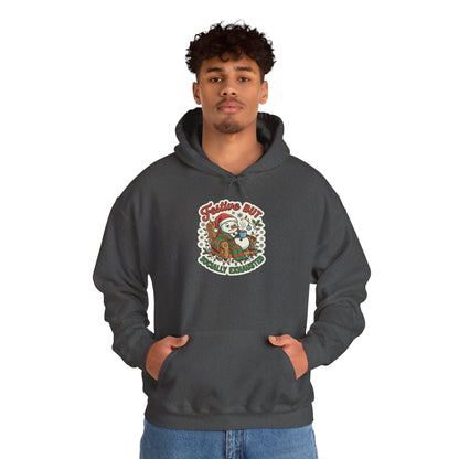 Festive but Socially Exhausted Christmas Hoodie