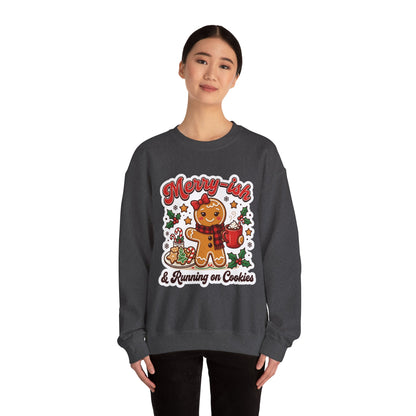 Merry-ish & Running on Cookies Christmas Crewneck Sweatshirt