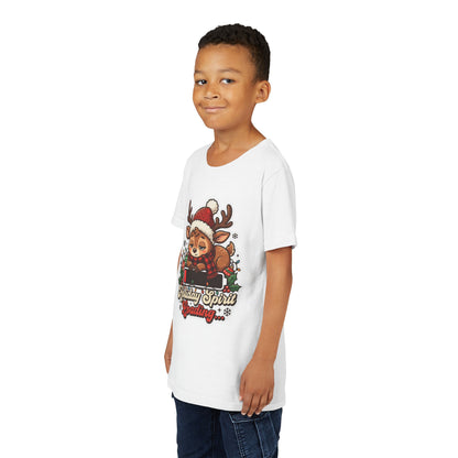 Holiday Spirit Loading Kids Christmas T-Shirt