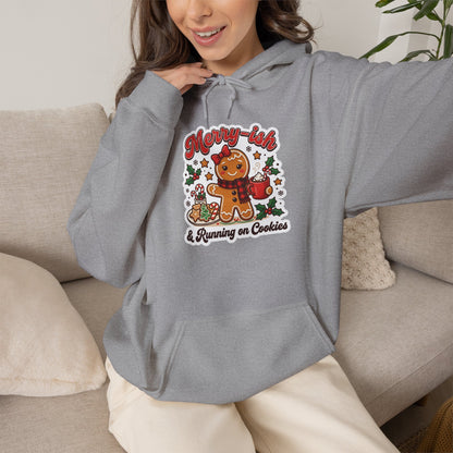 Merry-ish & Running on Cookies Christmas Hoodie