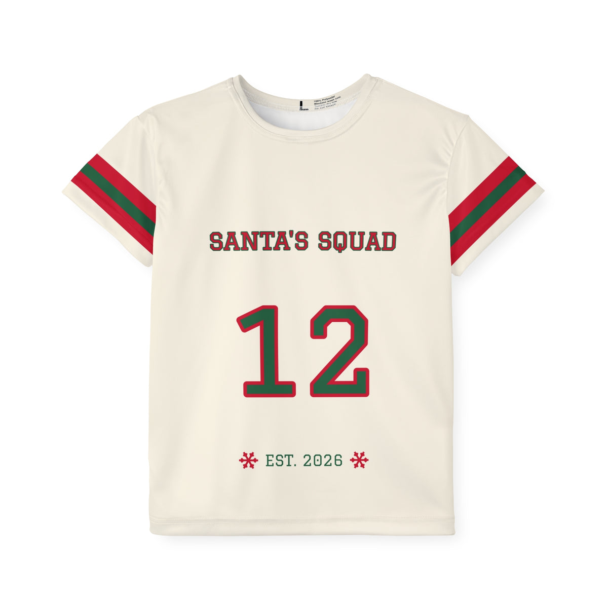 Santa's Squad Most Likely to Wrap Gifts at Midnight Kids Christmas Jersey