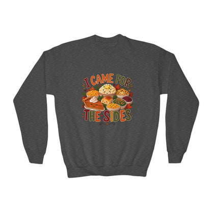 I Came for the Sides Kids Thanksgiving Sweatshirt