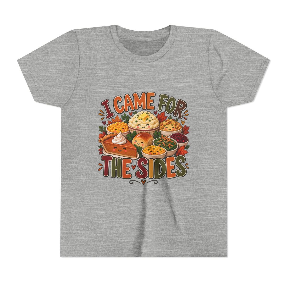 I Came for the Sides Kids Thanksgiving T-Shirt