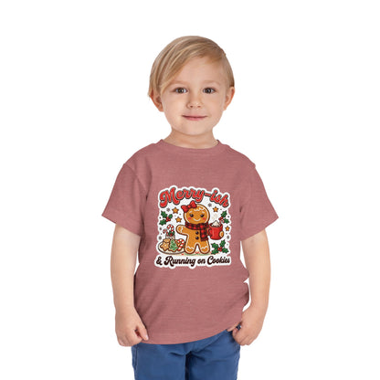 Merry-ish & Running on Cookies Toddler Christmas T-Shirt