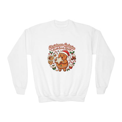 Christmas Calories Don't Count, Right? Kids Sweatshirt