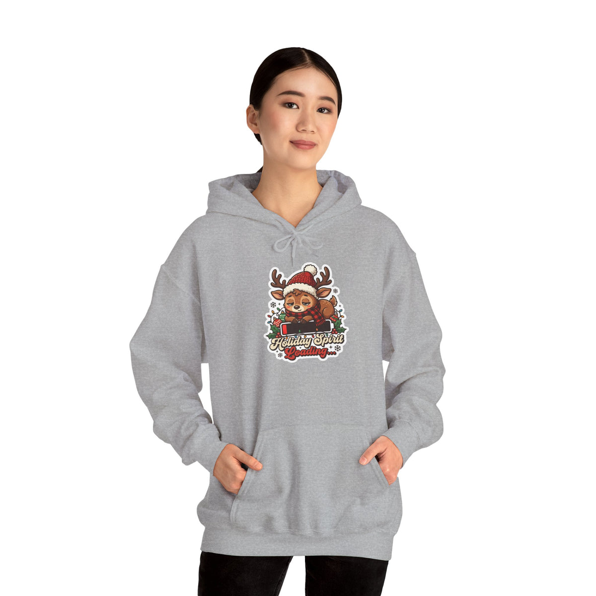 Holiday Spirit Loading Christmas Hoodie
