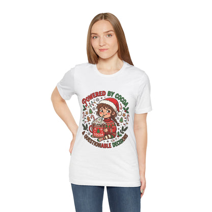 Powered by Cocoa & Questionable Decisions Christmas T-Shirt