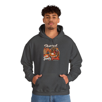 Powered by Pie & Family Drama Thanksgiving Hoodie