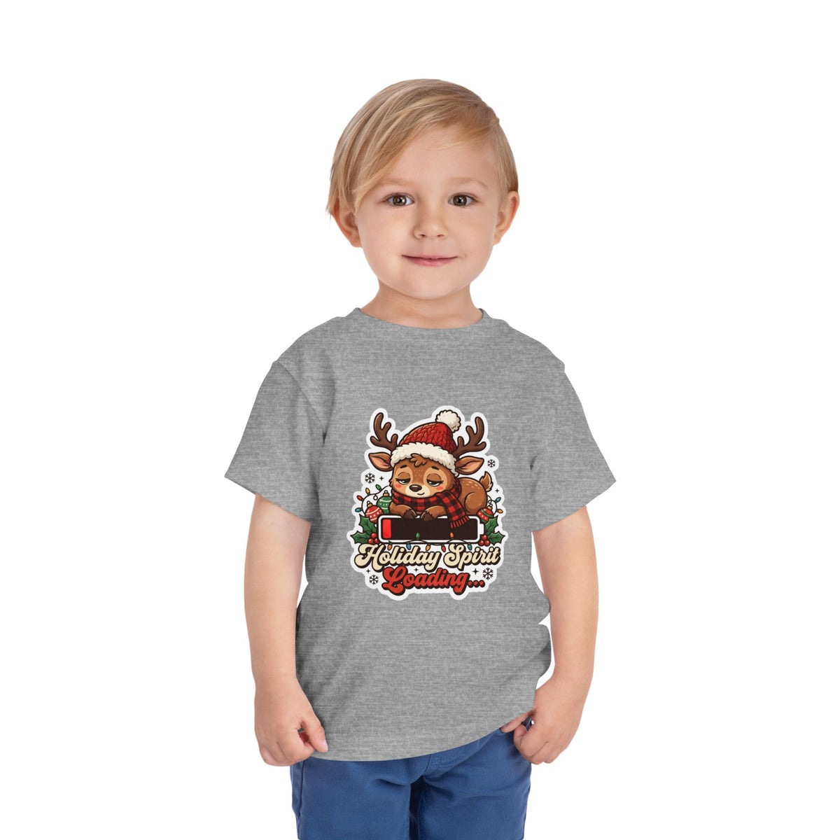 Holiday Spirit Loading Toddler Christmas T-Shirt