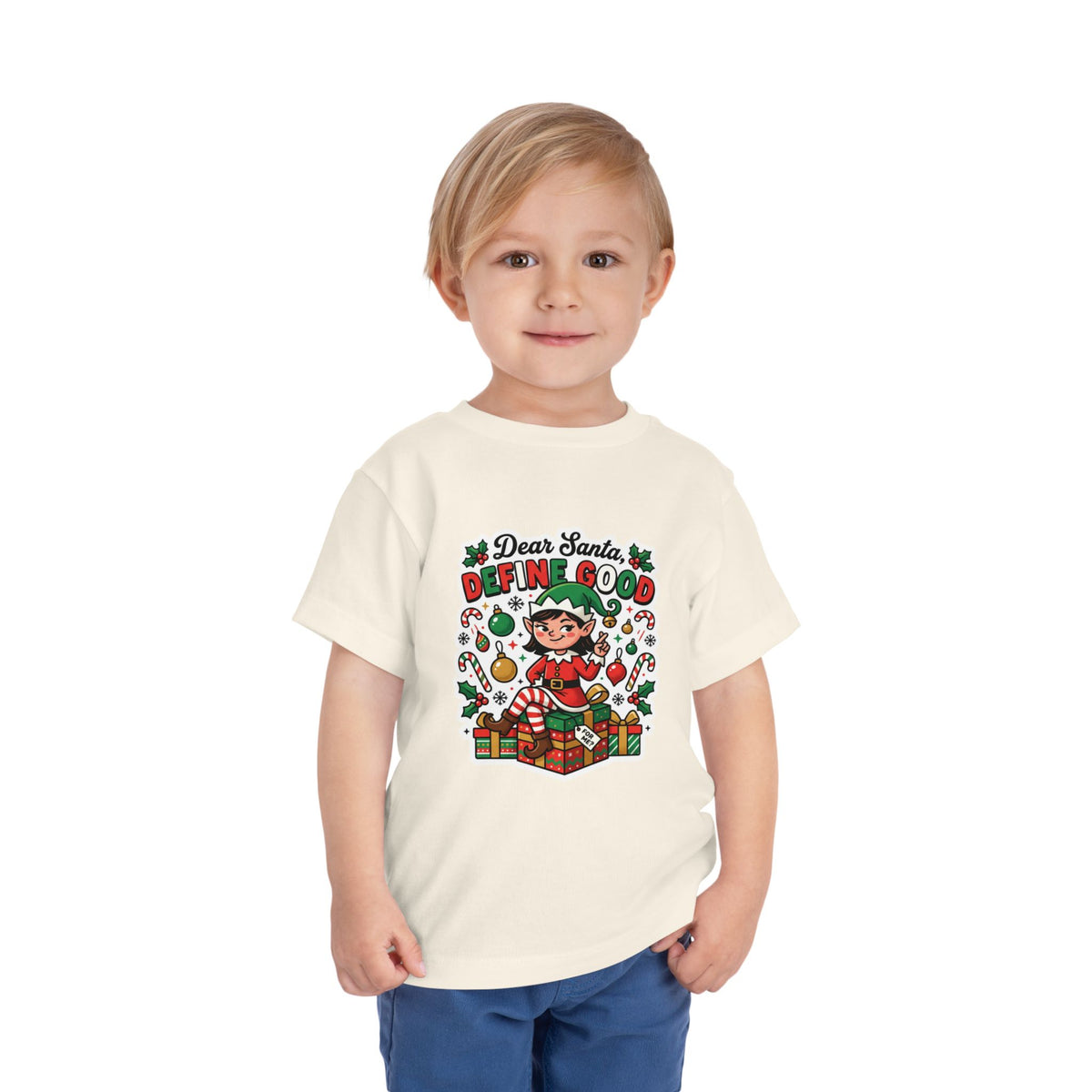 Dear Santa, Define Good Toddler Christmas T-Shirt