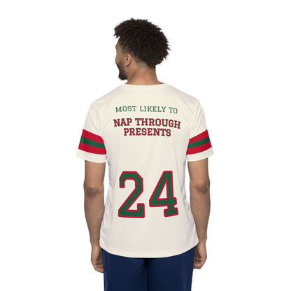 Santa's Squad Most Likely to Nap Through Presents Christmas Jersey
