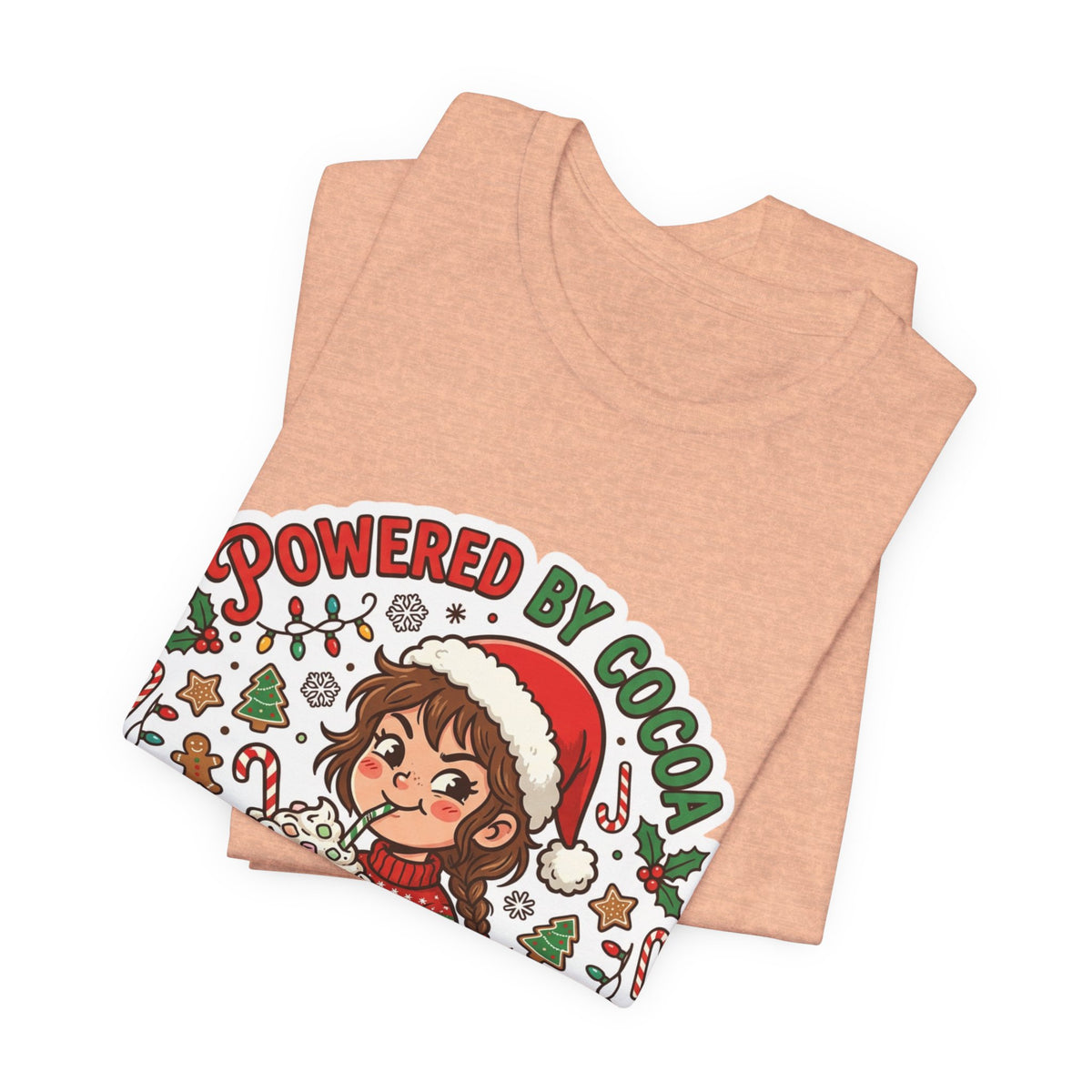 Powered by Cocoa & Questionable Decisions Christmas T-Shirt