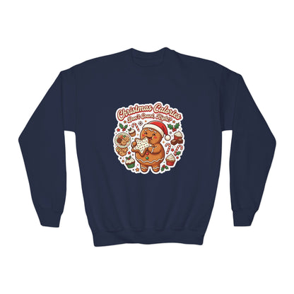 Christmas Calories Don't Count, Right? Kids Sweatshirt