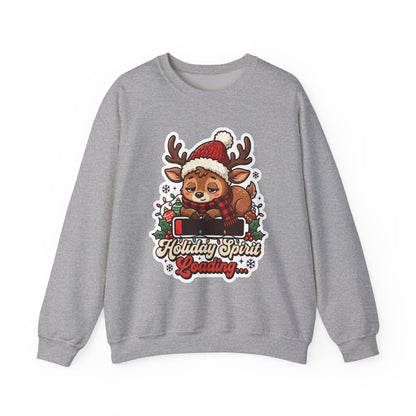 Holiday Spirit Loading Christmas Crewneck Sweatshirt