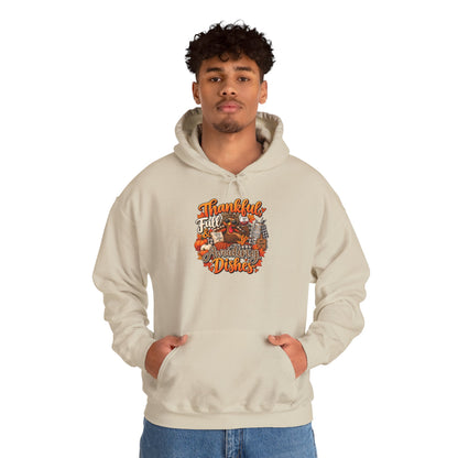 Thankful, Full & Avoiding Dishes Thanksgiving Hoodie