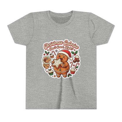 Christmas Calories Don't Count, Right? Kids T-Shirt