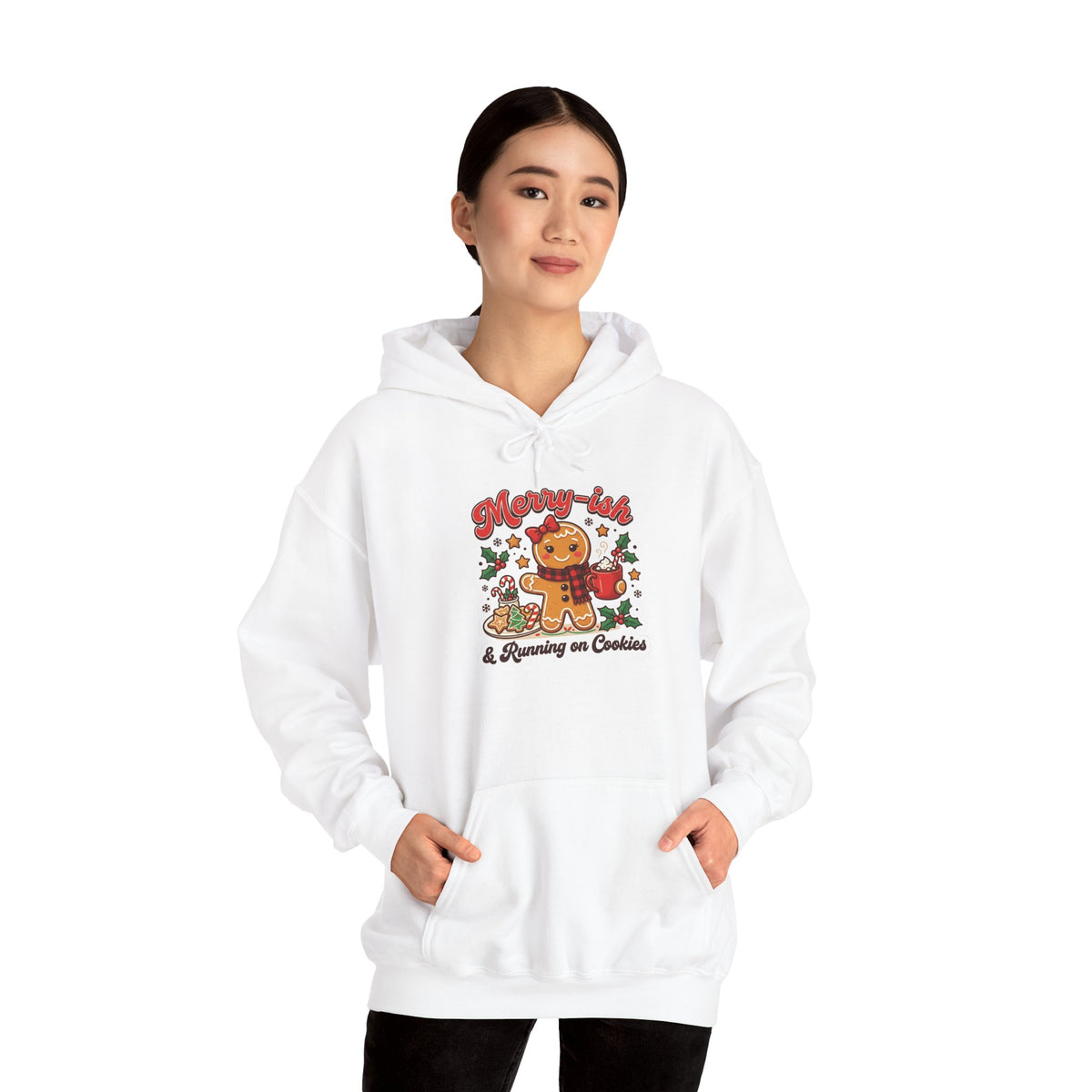 Merry-ish & Running on Cookies Christmas Hoodie