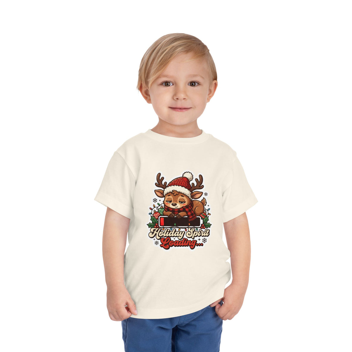 Holiday Spirit Loading Toddler Christmas T-Shirt