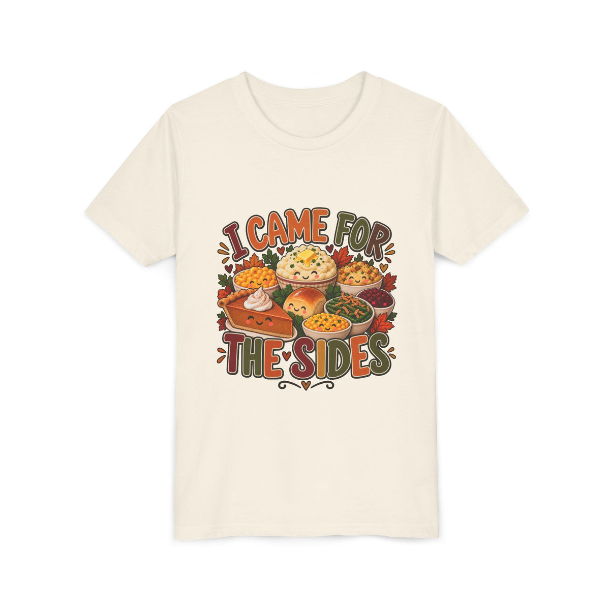I Came for the Sides Kids Thanksgiving T-Shirt