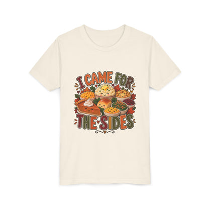 I Came for the Sides Kids Thanksgiving T-Shirt