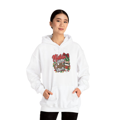 Mistletoe Optional, Coffee Required Christmas Hoodie