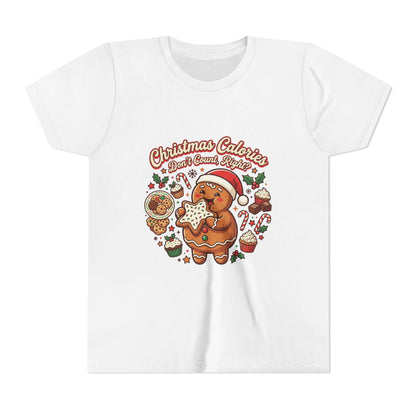 Christmas Calories Don't Count, Right? Kids T-Shirt