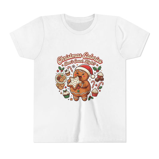 Christmas Calories Don't Count, Right? Kids T-Shirt