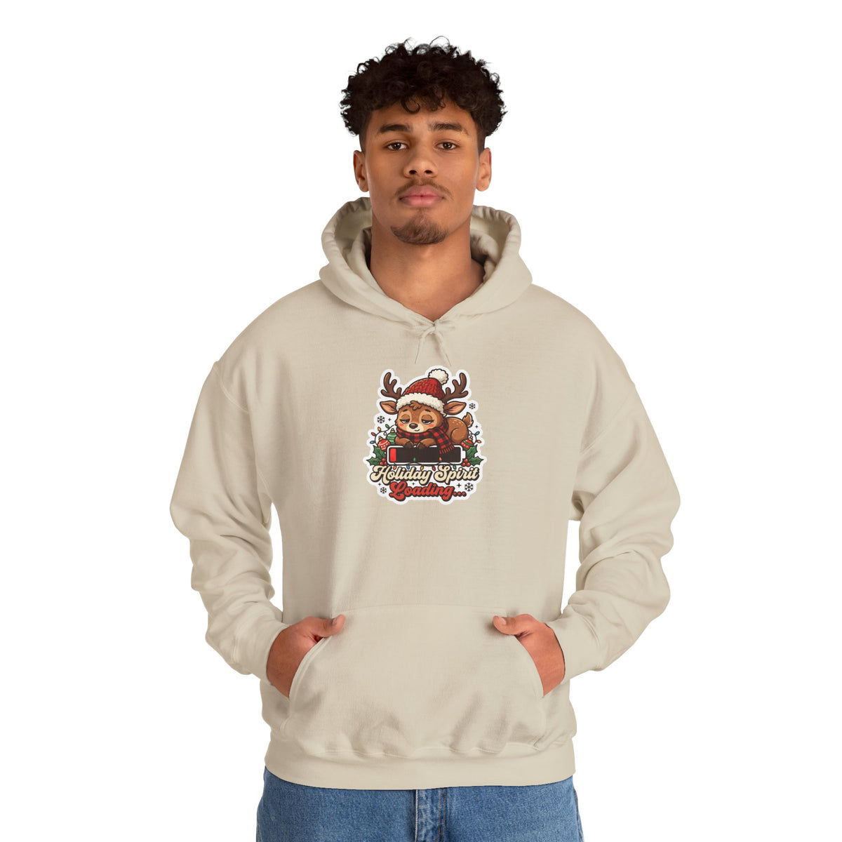 Holiday Spirit Loading Christmas Hoodie