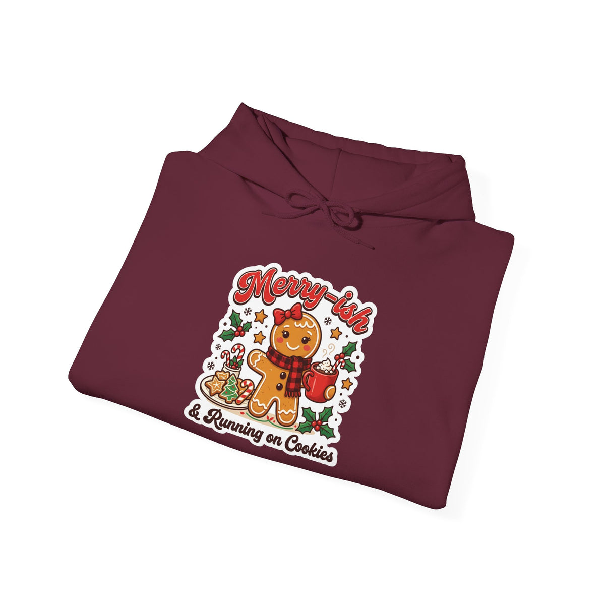 Merry-ish & Running on Cookies Christmas Hoodie