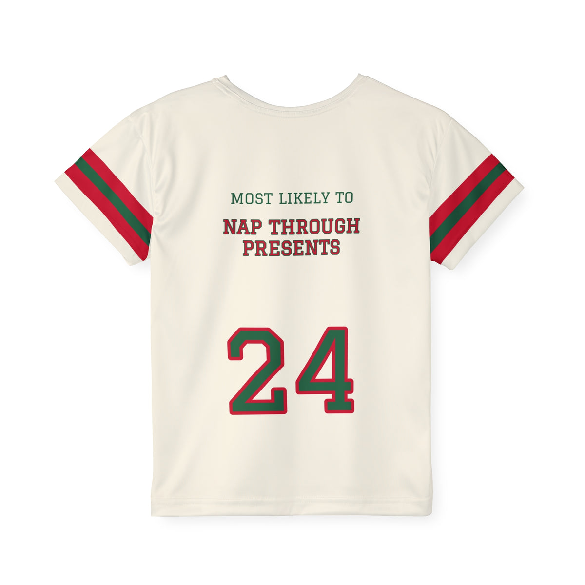 Santa's Squad Most Likely to Nap Through Presents Kids Christmas Jersey