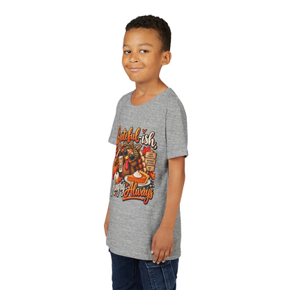 Grateful-ish, Hungry Always Kids Thanksgiving T-Shirt
