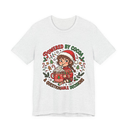 Powered by Cocoa & Questionable Decisions Christmas T-Shirt