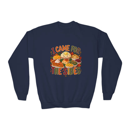 I Came for the Sides Kids Thanksgiving Sweatshirt