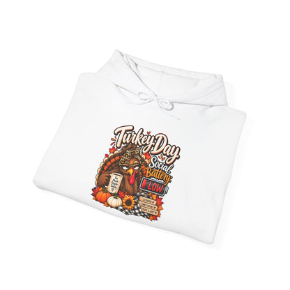 Turkey Day Social Battery: Low Thanksgiving Hoodie