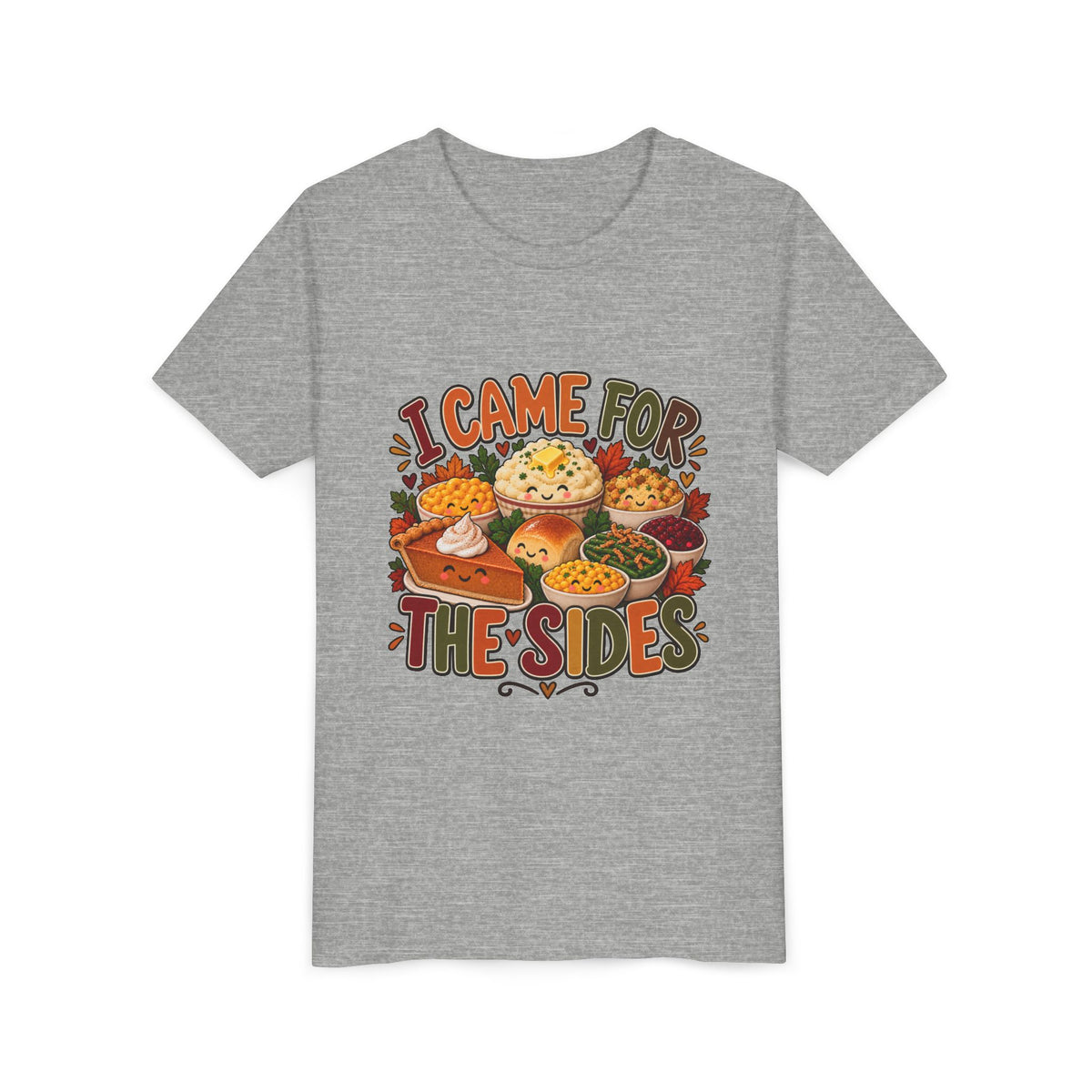 I Came for the Sides Kids Thanksgiving T-Shirt