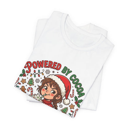 Powered by Cocoa & Questionable Decisions Christmas T-Shirt