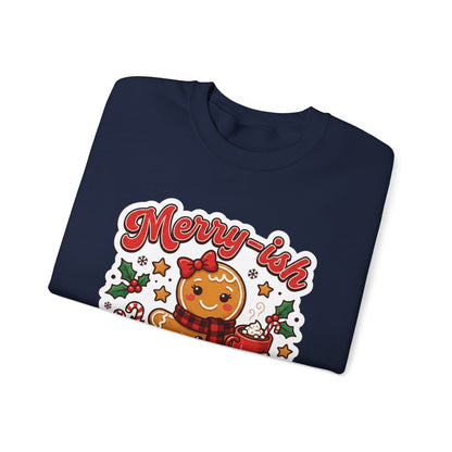 Merry-ish & Running on Cookies Christmas Crewneck Sweatshirt
