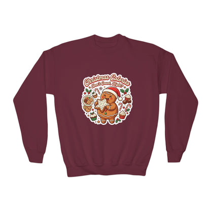 Christmas Calories Don't Count, Right? Kids Sweatshirt