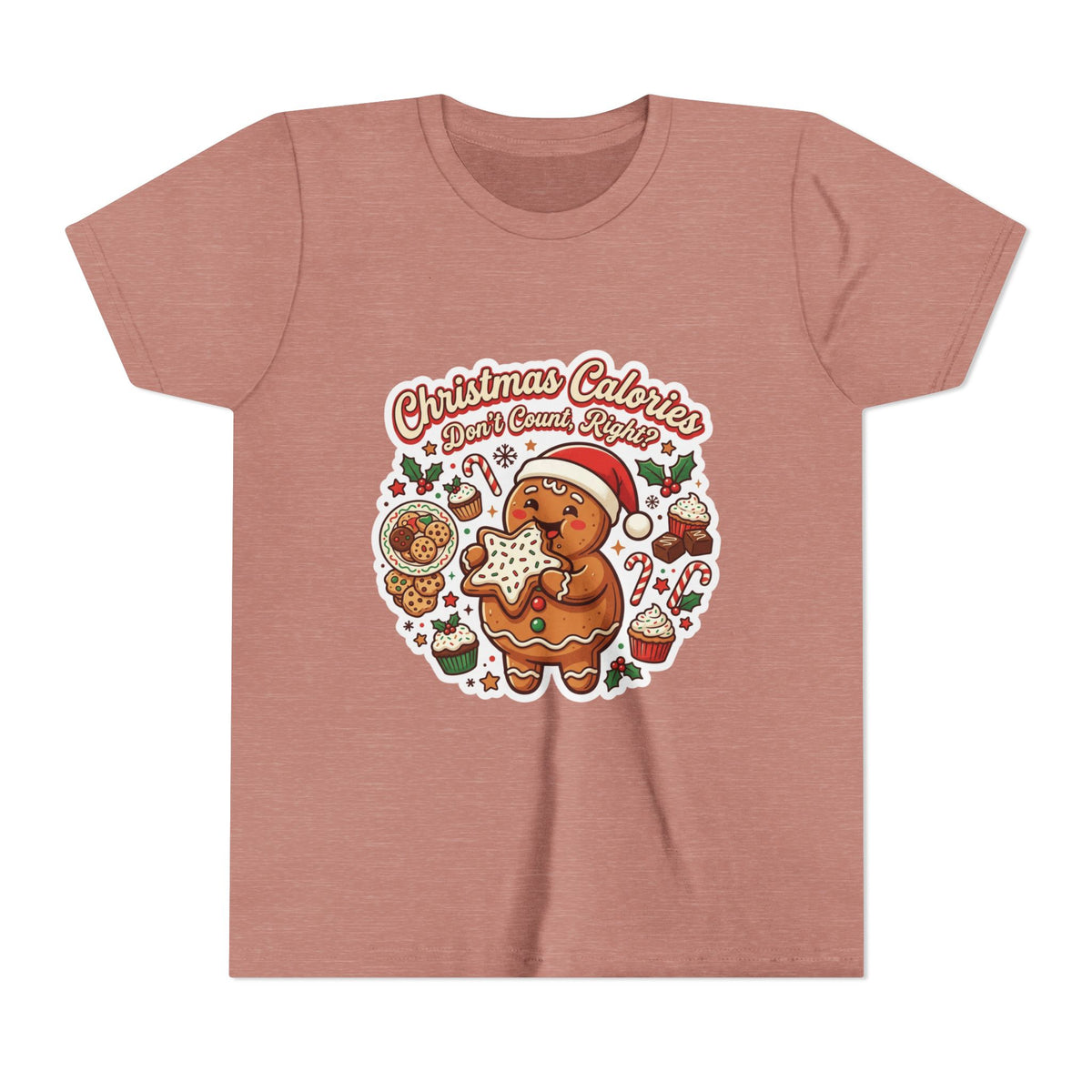 Christmas Calories Don't Count, Right? Kids T-Shirt