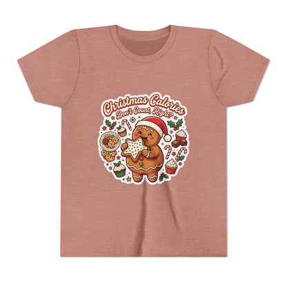 Christmas Calories Don't Count, Right? Kids T-Shirt